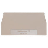 Weidmuller End plate, dark beige, 34.5x65x1.5mm